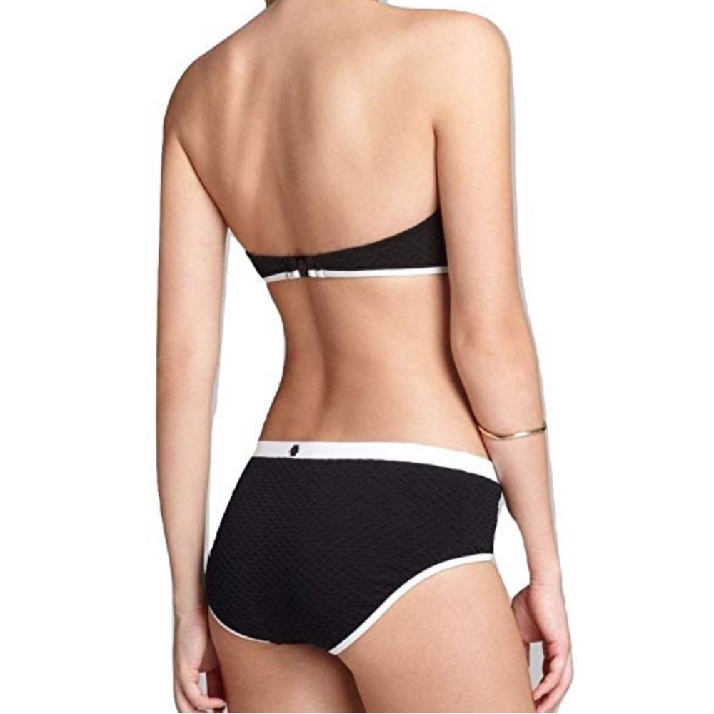 NWT Jacquard Doll Bikini Bottom Black - Picture 2 of 2